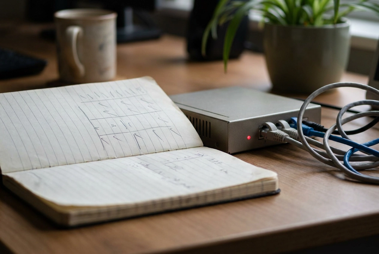Professional header image for list-based article: Firewall para PYMEs: lo que la configuración por defecto ...